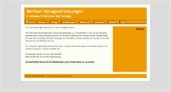 Desktop Screenshot of berliner-verlagsvertretungen.de